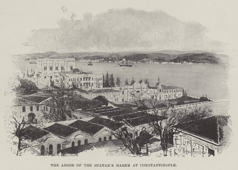 A Morada do Harém do Sultão em Constantinopla de Joseph Holland Tringham