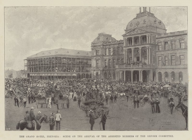O Grand Hotel, Pretória, Cena sobre a chegada dos membros presos do Comitê de Reforma de Joseph Holland Tringham