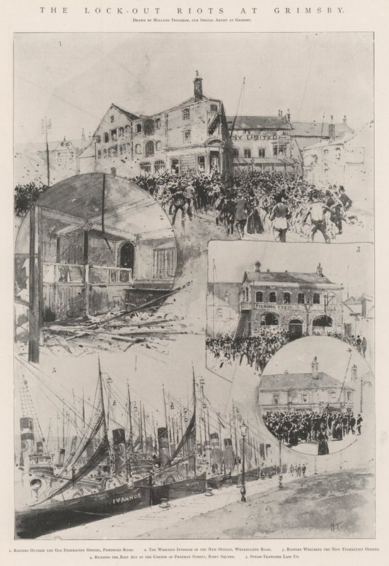 Os tumultos de Lookout em Grimsby de Joseph Holland Tringham