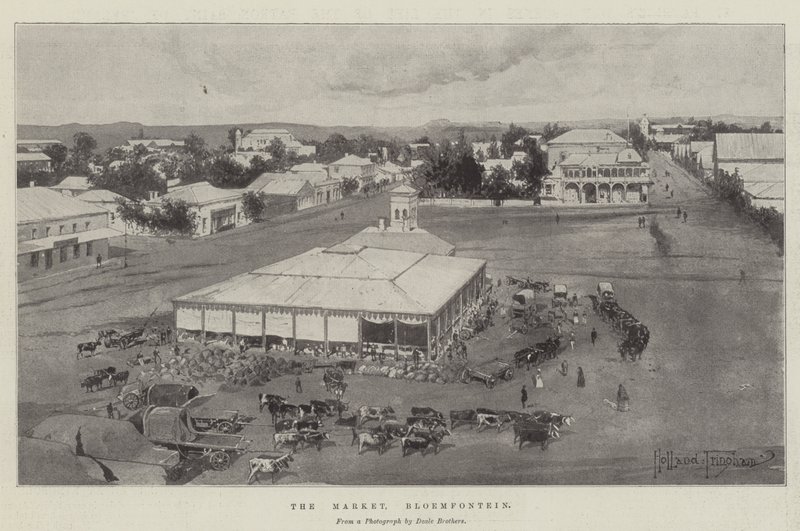 O mercado, Bloemfontein de Joseph Holland Tringham