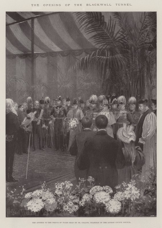 A abertura do túnel Blackwall de Joseph Holland Tringham