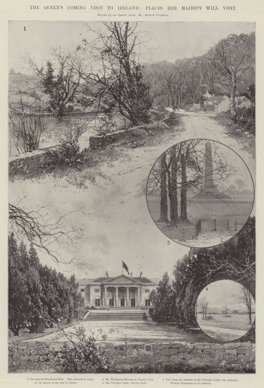 Visita da Rainha à Irlanda, Locais onde Sua Majestade visitará de Joseph Holland Tringham