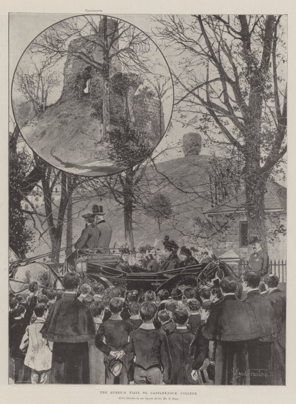 Visita da Rainha ao Colégio Castleknock de Joseph Holland Tringham