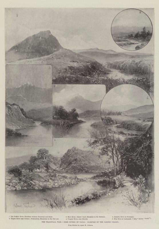 A Guerra do Transvaal, Alguns Rios de Natal, Vislumbres da Colônia de Jardins de Joseph Holland Tringham
