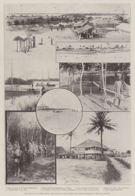 O problema em Serra Leoa, o surgimento nos distritos de Sulima e Manoh do país de Vai de Joseph Holland Tringham
