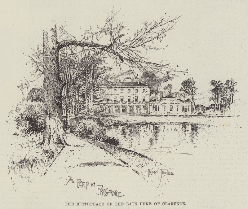 O falecido duque de Clarence e Avondale, o berço do falecido duque de Clarence de Joseph Holland Tringham
