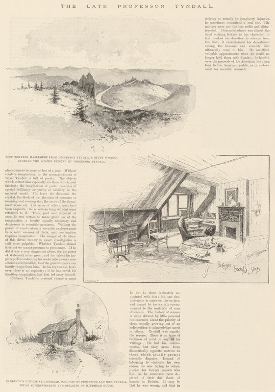 O falecido professor Tyndall de Joseph Holland Tringham