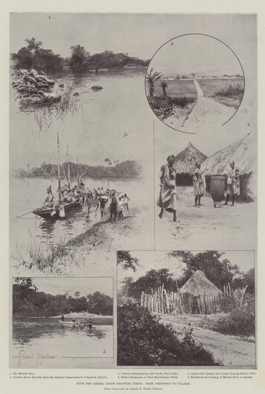 Com a Força de Fronteira de Serra Leoa, de Freetown a Falaba de Joseph Holland Tringham