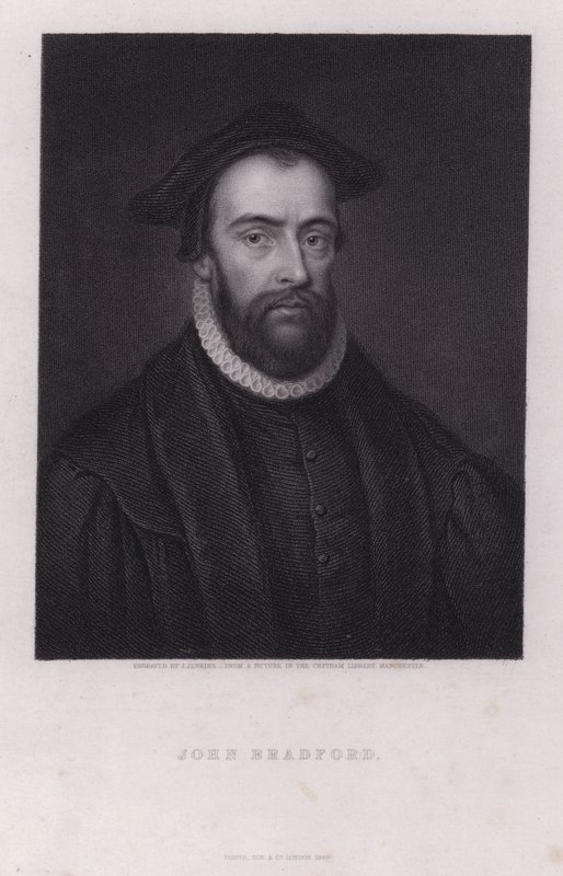 John Bradford, mártir protestante inglês (gravura) de Joseph John Jenkins