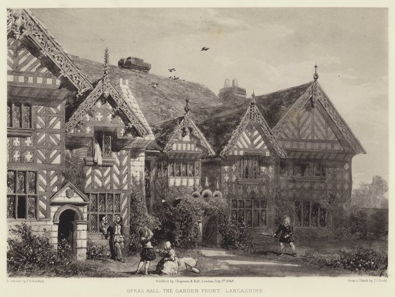 Speke Hall, o jardim da frente, Lancashire de Joseph Josiah Dodd