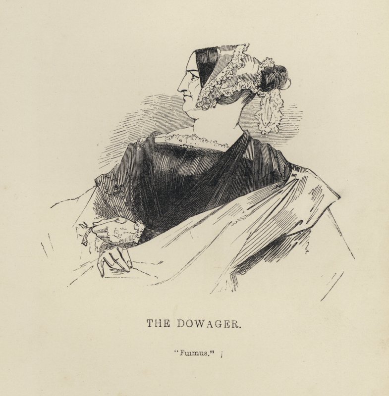 Kenny Meadows: The Dowager (gravura) de Joseph Kenny (after) Meadows
