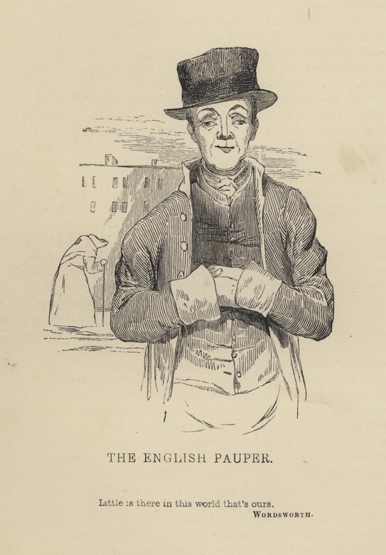 Kenny Meadows: The English Pauper (gravura) de Joseph Kenny (after) Meadows