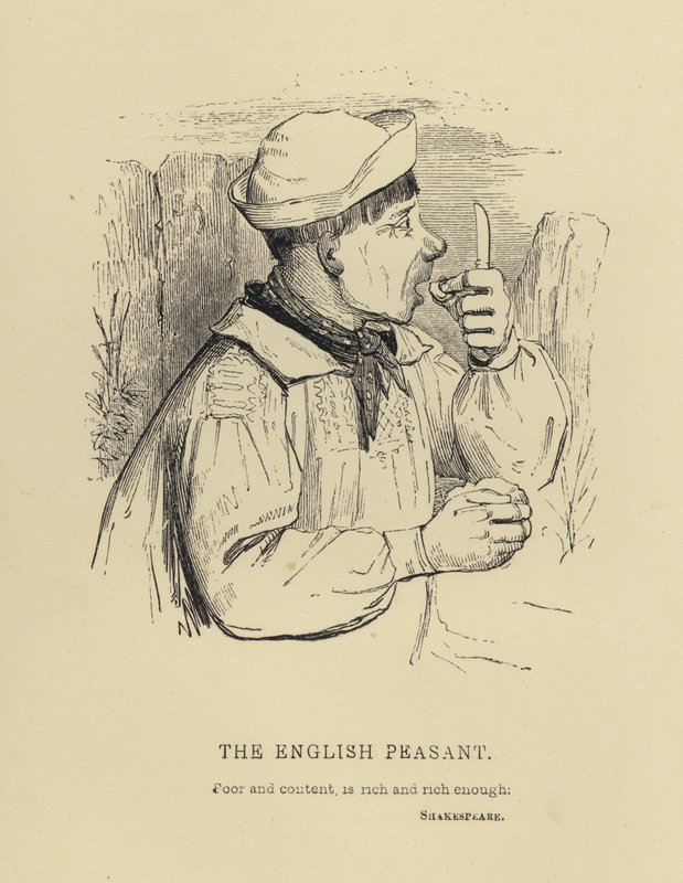 Kenny Meadows: The English Peasant (gravura) de Joseph Kenny (after) Meadows