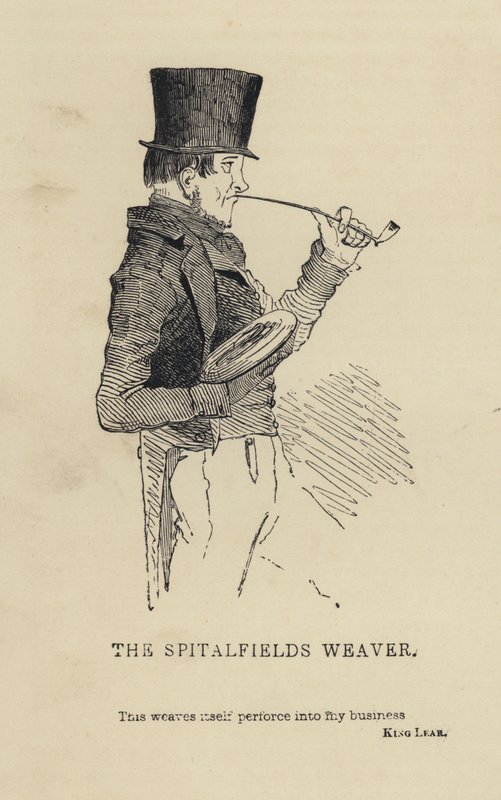 Kenny Meadows: The Spitalfields Weaver (gravura) de Joseph Kenny (after) Meadows