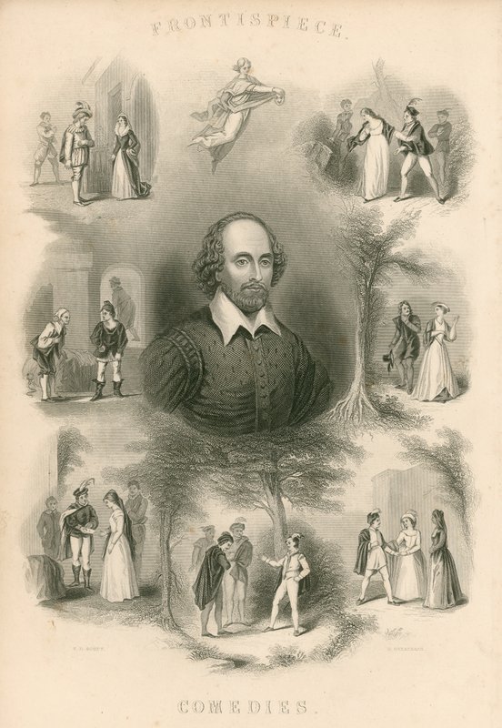 Comédias de Shakespeare - Frontispício de Joseph Kenny Meadows