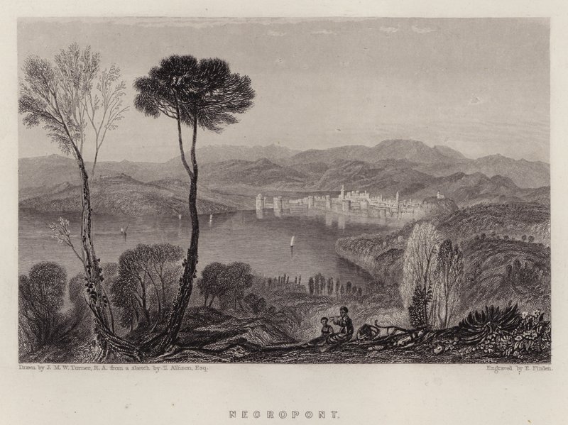 Negropont (cor litho) de Joseph Mallord William (after) Turner