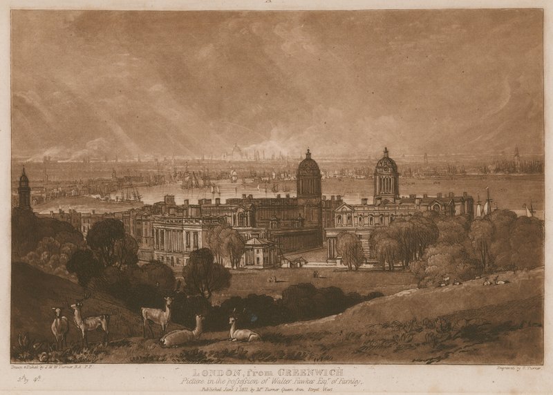 Londres a partir de Greenwich; de Joseph Mallord William Turner