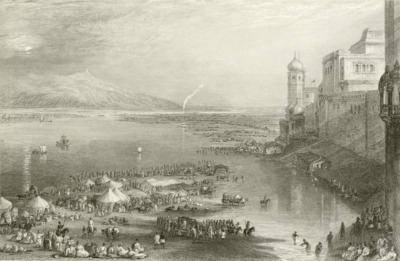 Peregrinos na feira sagrada de Hurdwar de Joseph Mallord William Turner
