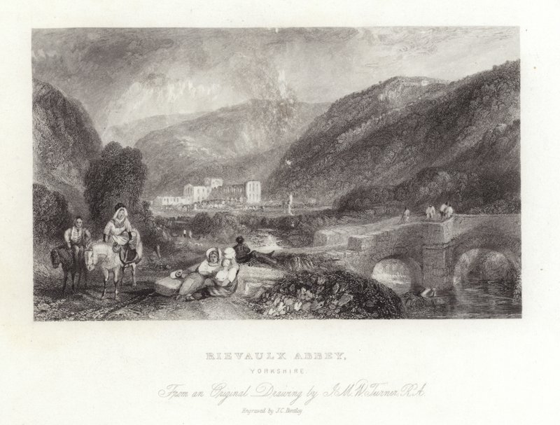 Abadia de Rievaulx em Yorkshire de Joseph Mallord William Turner