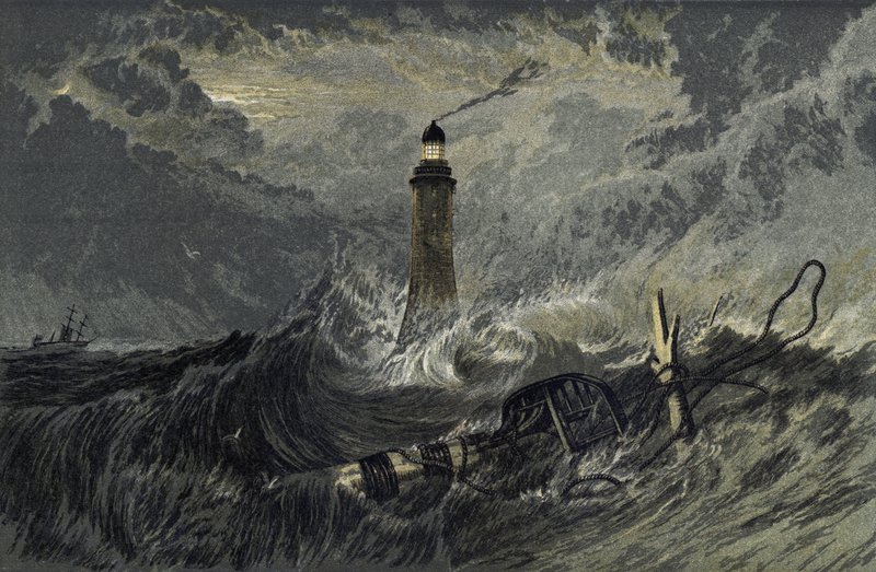 O farol de Eddystone de Joseph Mallord William Turner