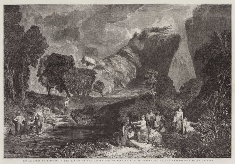 A Deusa da Discórdia no Jardim das Hespérides, na Galeria Marlborough House de Joseph Mallord William Turner