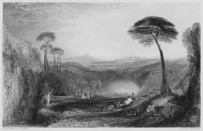 O ramo de ouro, da foto na Galeria Vernon de after Joseph Mallord William Turner