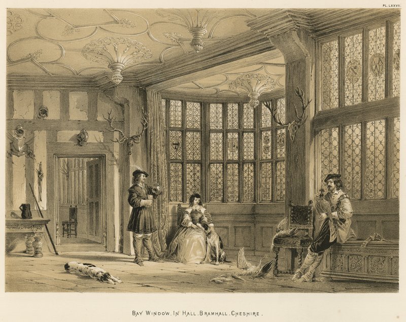 Janela de baía, no corredor, Bramhall, Cheshire de Joseph Nash