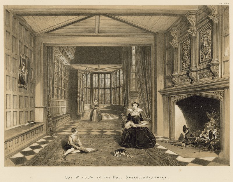 Janela baía, em, a, corredor, speke, lancashire de Joseph Nash