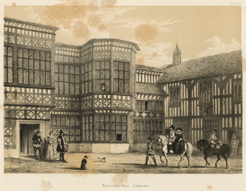 Bramhall Hall, Cheshire de Joseph Nash