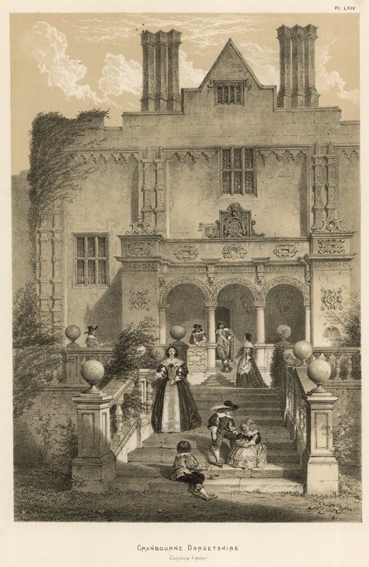 Cranbourne, Dorsetshire, Jardim Frente de Joseph Nash