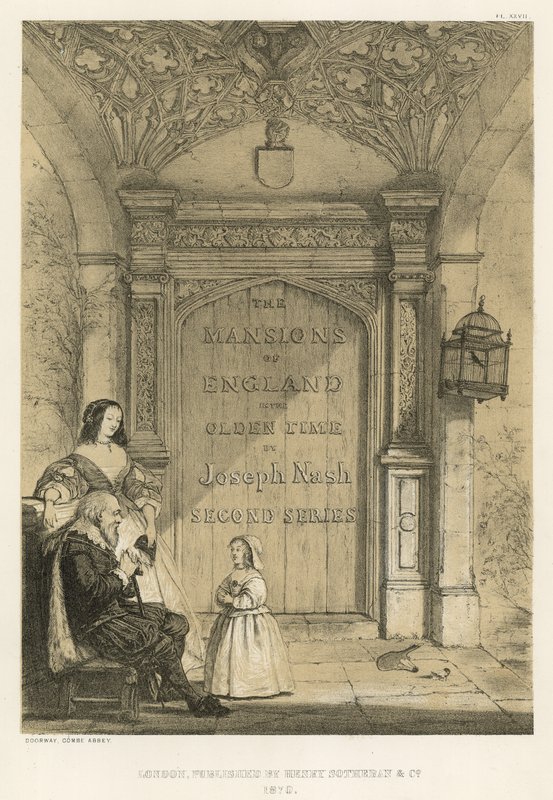 Entrada, Combe, abadia de Joseph Nash