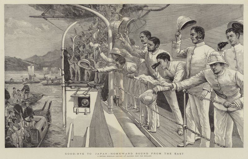 Adeus ao Japão, Homeward ligado do leste de Joseph Nash