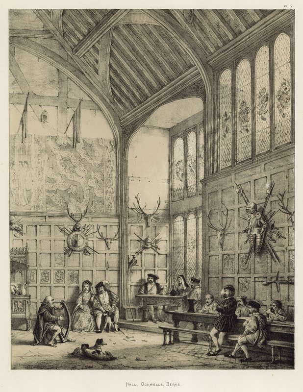 Salão, Ockwells, Berks de Joseph Nash