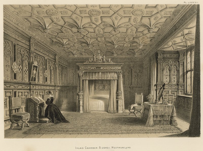 Câmara Incrustada, Sizergh, Westmoreland de Joseph Nash
