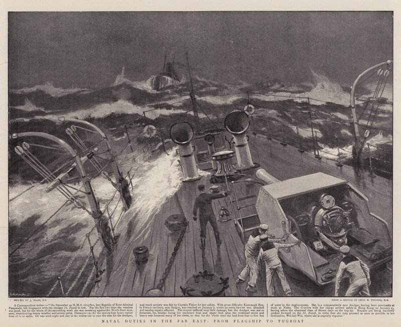 Deveres Navais no Extremo Oriente, da Flagship ao Rebocador de Joseph Nash
