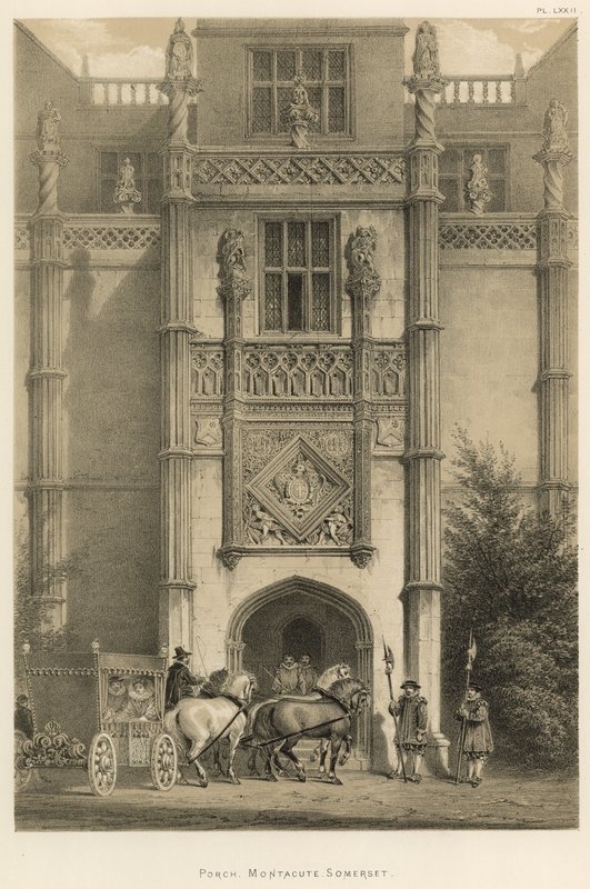 Pórtico, Montacute, Somerset de Joseph Nash