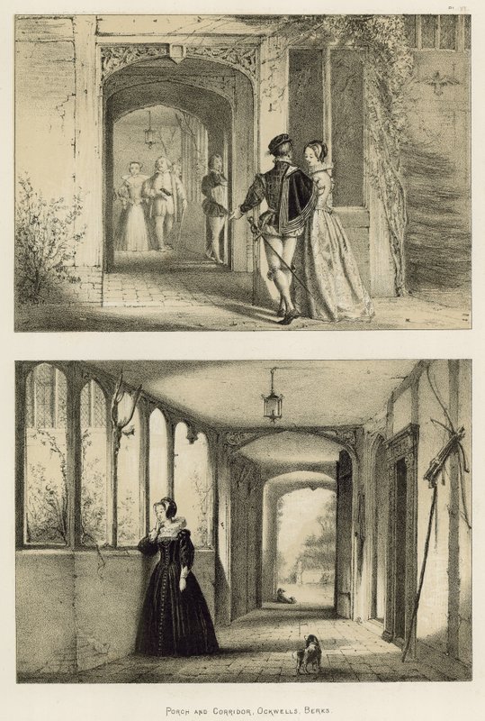 Varanda e Corredor, Ockwells, Berks de Joseph Nash