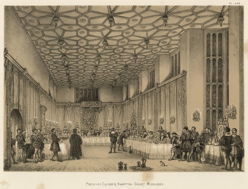 Câmara de Presença, Hampton Court, Middlesex de Joseph Nash