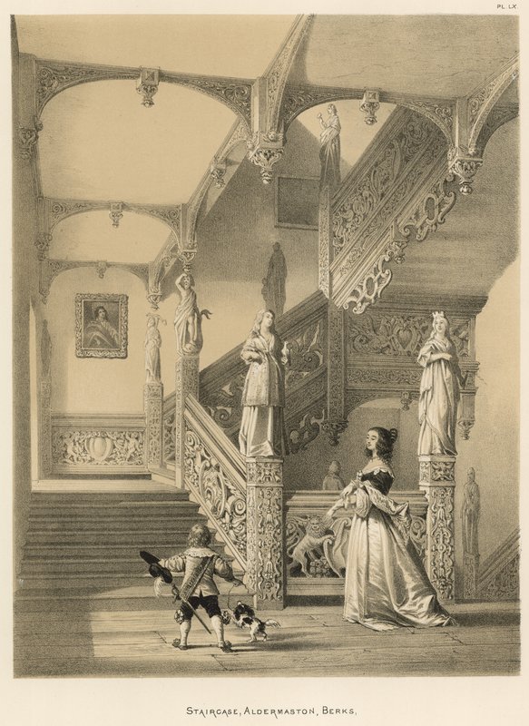 Escadaria, Aldermaston, Berks de Joseph Nash