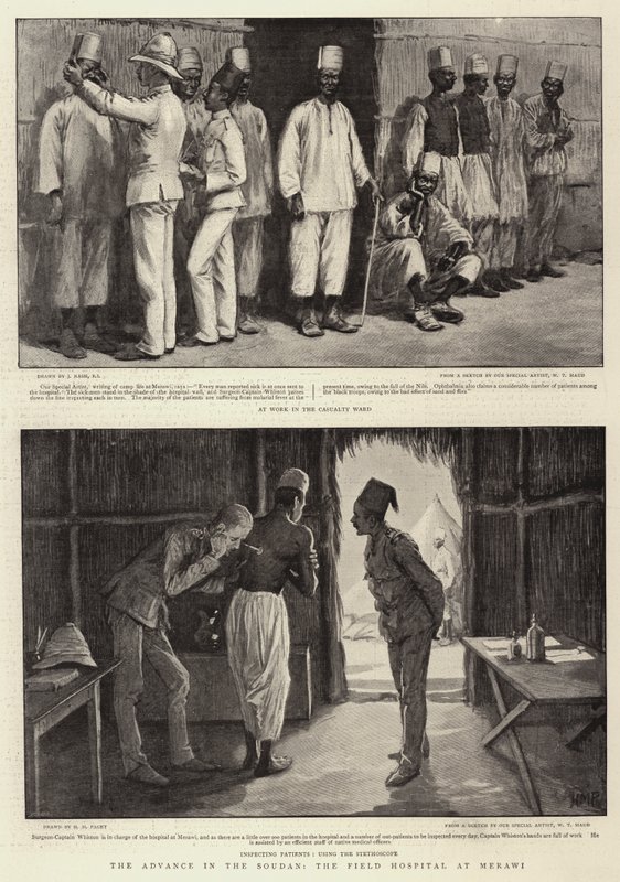 O avanço no Sudão, o hospital de campo em Merawi de Joseph Nash