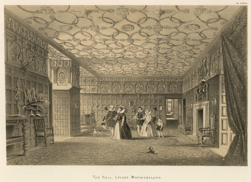 O Salão, Levens, Westmoreland de Joseph Nash
