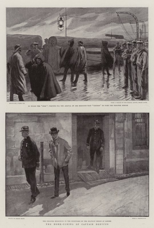 A vinda em casa do capitão Dreyfus de Joseph Nash
