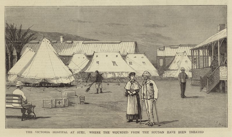 O Hospital Victoria em Suez, onde os Feridos do Sudão foram tratados de Joseph Nash