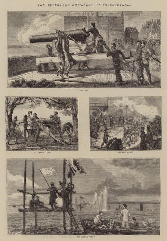 A Artilharia Voluntária na Shoeburyness de Joseph Nash