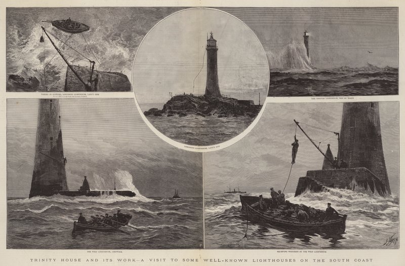 Trinity House e sua obra, uma visita a alguns dos mais conhecidos faróis da costa sul de Joseph Nash