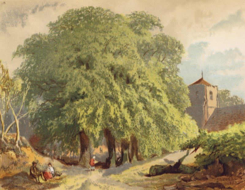 Cena de aldeia, limas (litografia a cores) de Joseph Needham