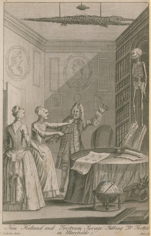 Nan Holland e Tristram Savage roubando Dr Trotter em Moorfields de Joseph Nicholls