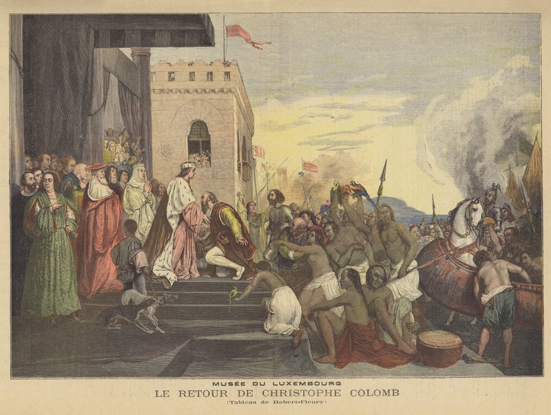 O retorno de Cristóvão Colombo de Joseph Nicolas Robert Fleury