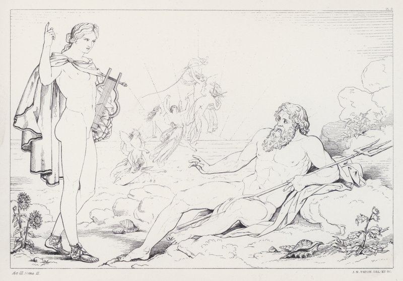 Shelleys Prometheus Unbound, Ato III, Cena 2 de Joseph Noel after Paton