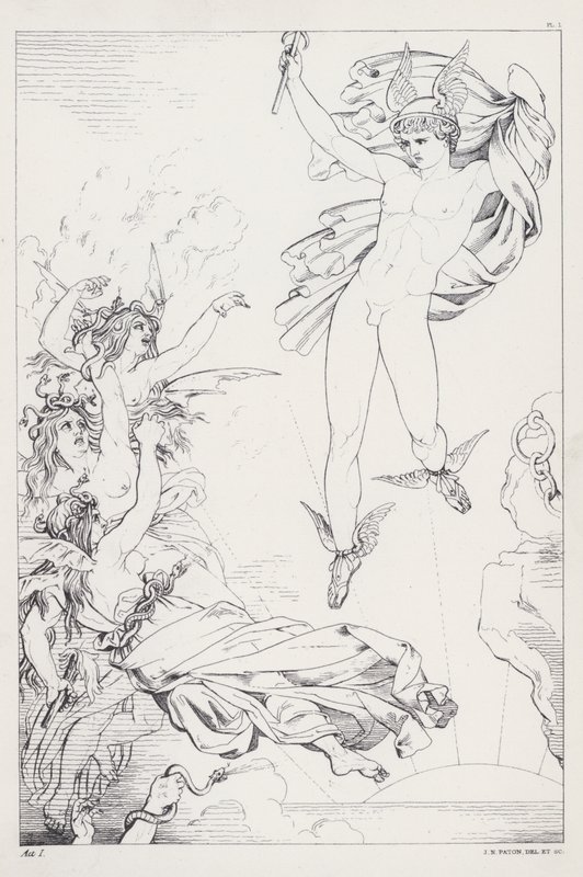 Shelleys Prometheus Unbound, Ato I de Joseph Noel after Paton
